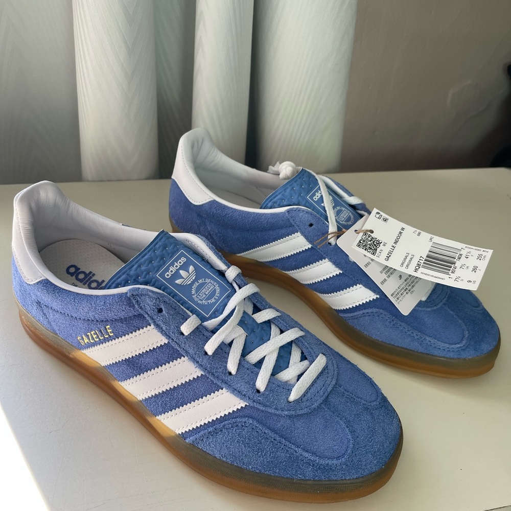 Adidas Gazelle Indoor Blue Suede Sneakers